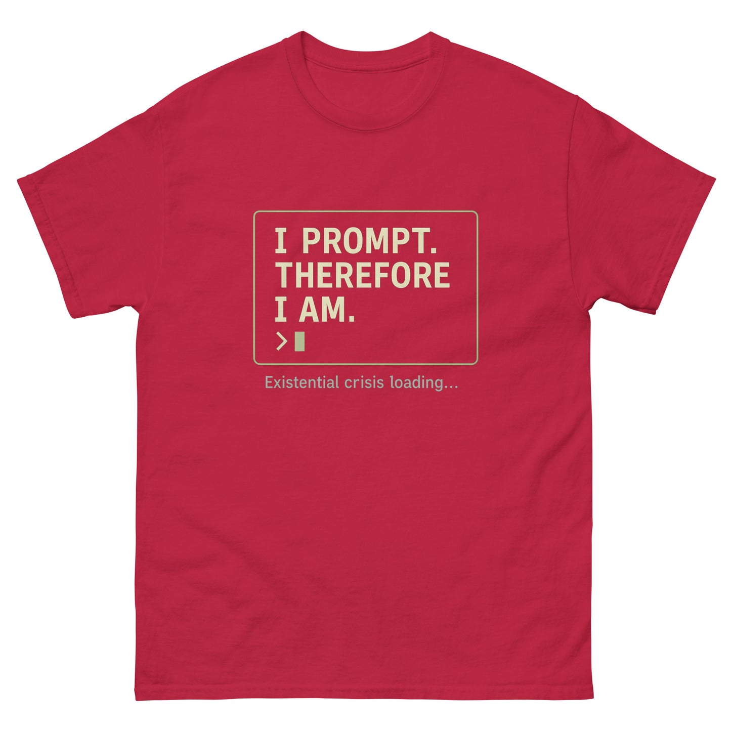 I Prompt. Therefore I Am - 404 Swag Not Found 