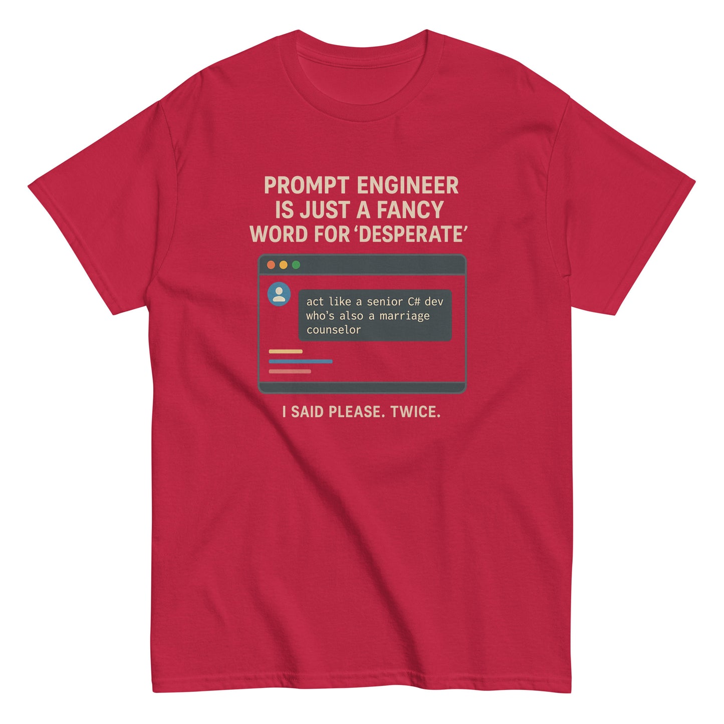 Prompt Engineer is Just a Fancy Word for 'Desperate' - 404 Swag Not Found 