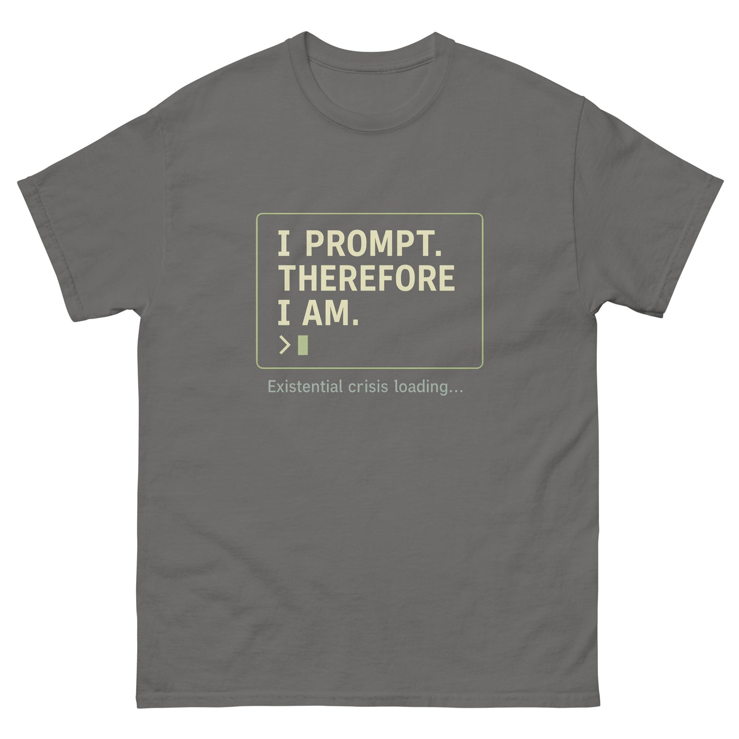 I Prompt. Therefore I Am - 404 Swag Not Found 