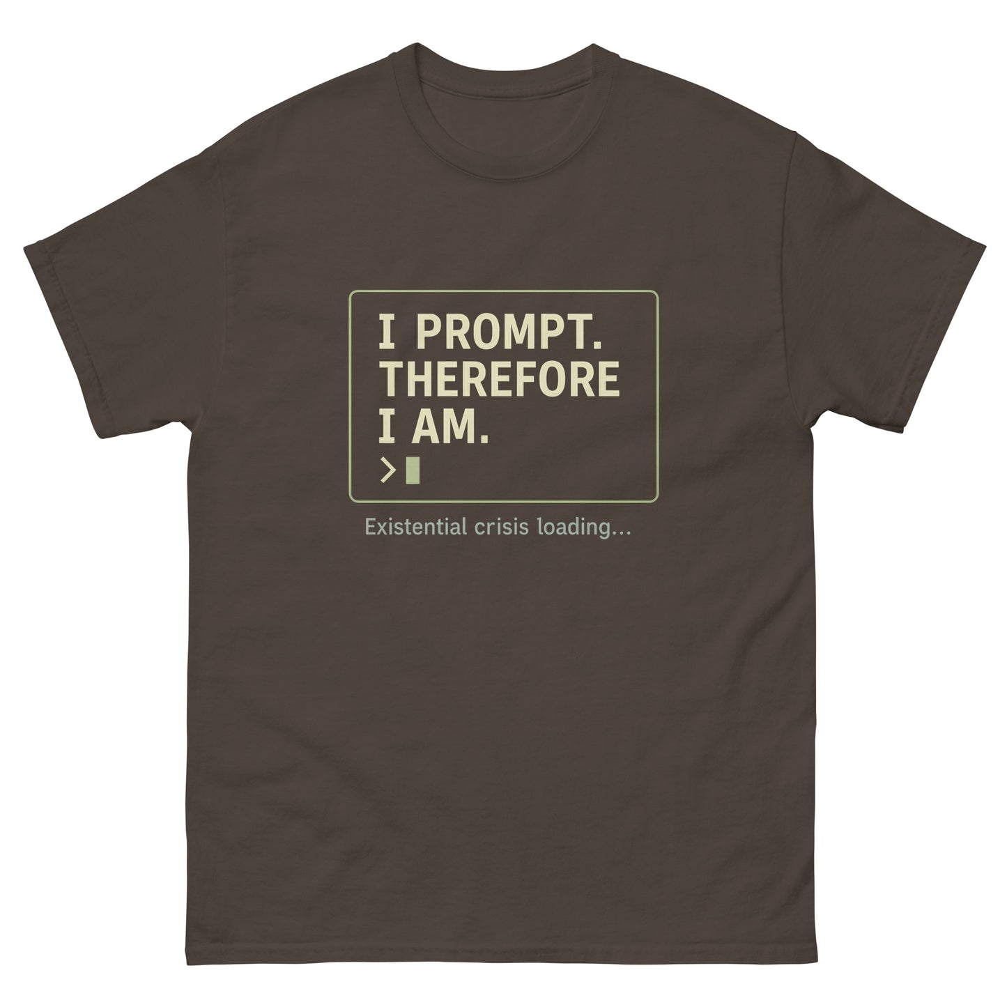 I Prompt. Therefore I Am - 404 Swag Not Found 