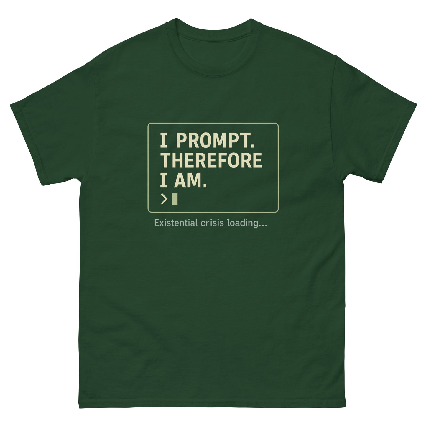 I Prompt. Therefore I Am - 404 Swag Not Found 