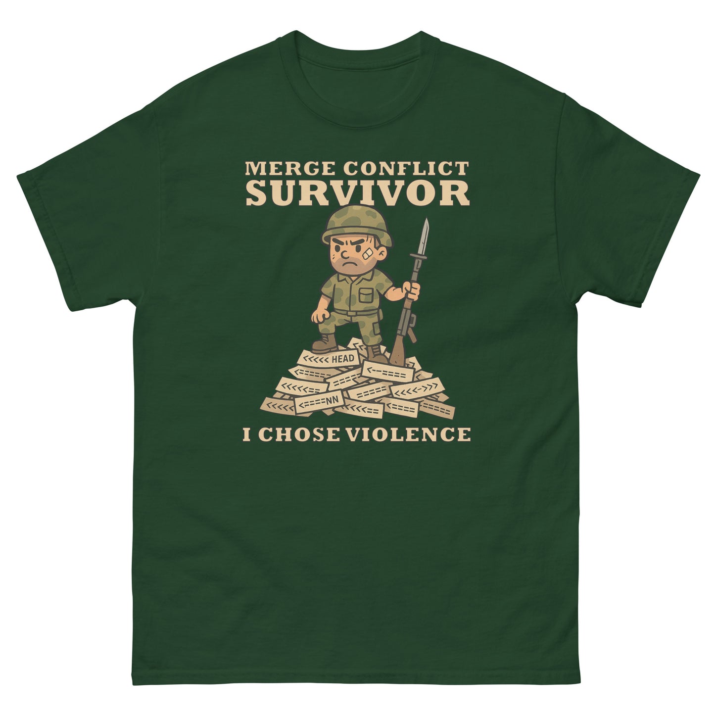 Merge Conflict Survivor - 404 Swag Not Found 