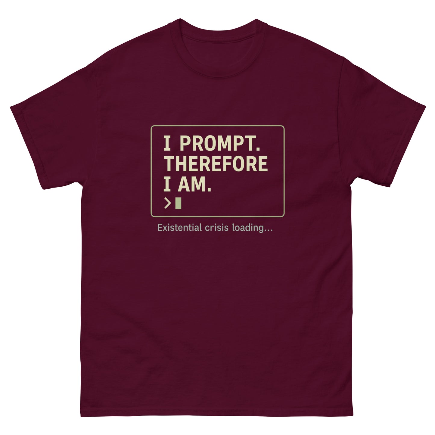 I Prompt. Therefore I Am - 404 Swag Not Found 
