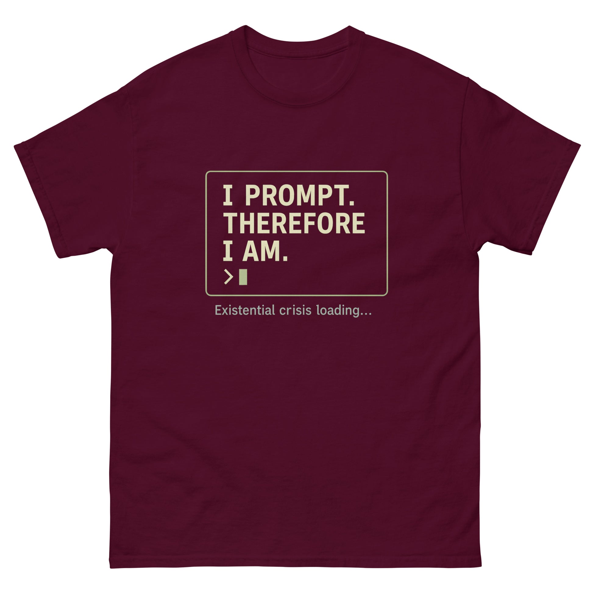 I Prompt. Therefore I Am - 404 Swag Not Found 