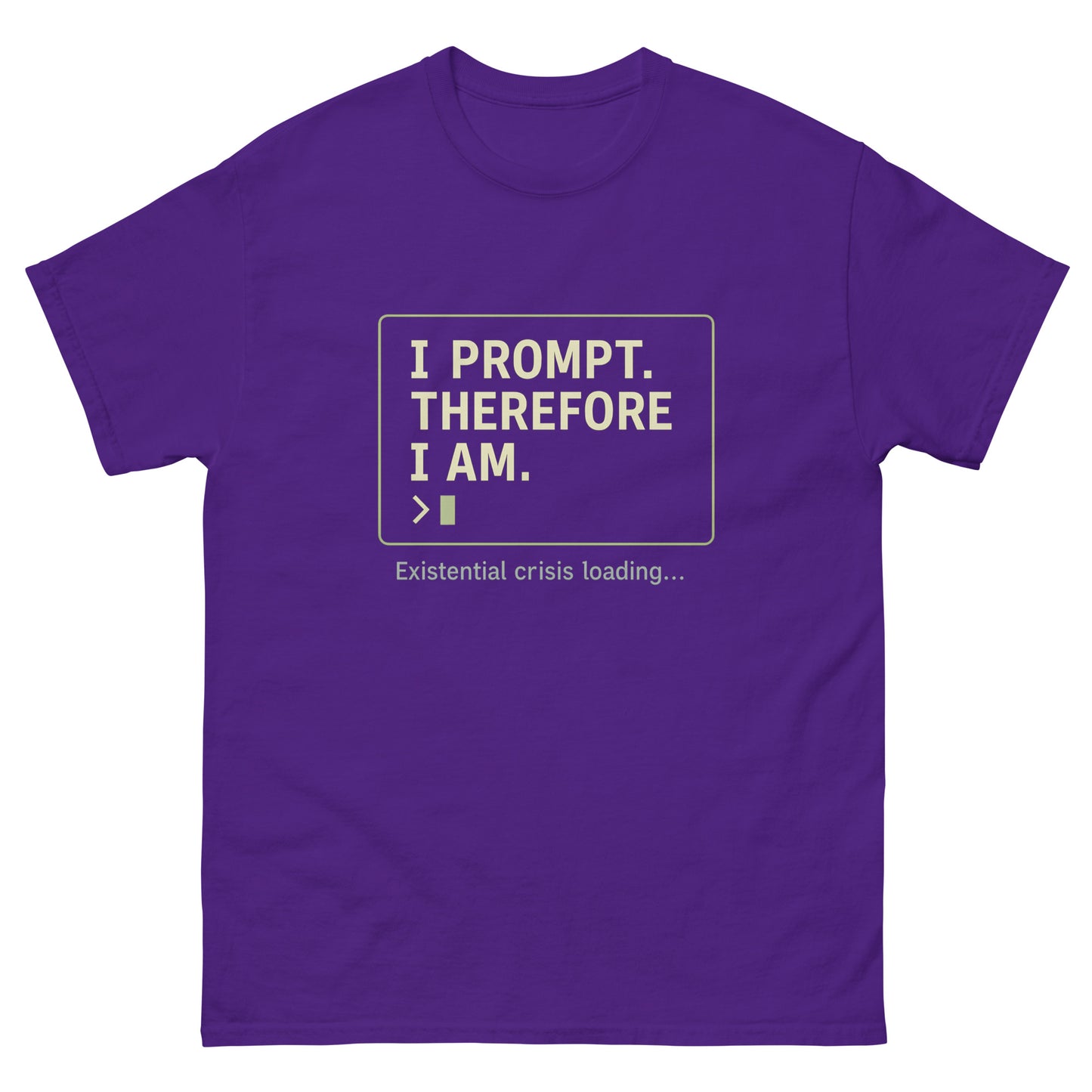I Prompt. Therefore I Am - 404 Swag Not Found 