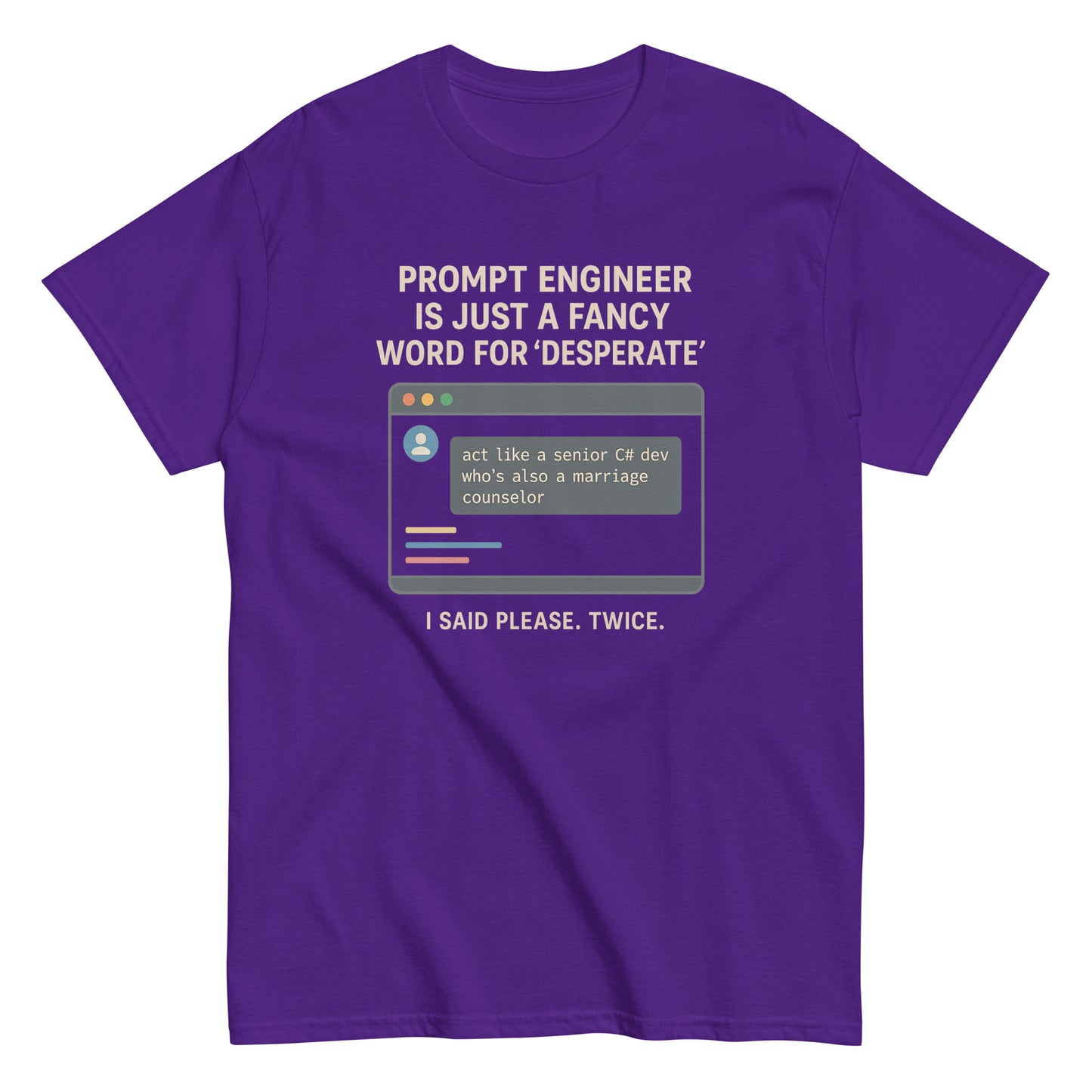 Prompt Engineer is Just a Fancy Word for 'Desperate' - 404 Swag Not Found 