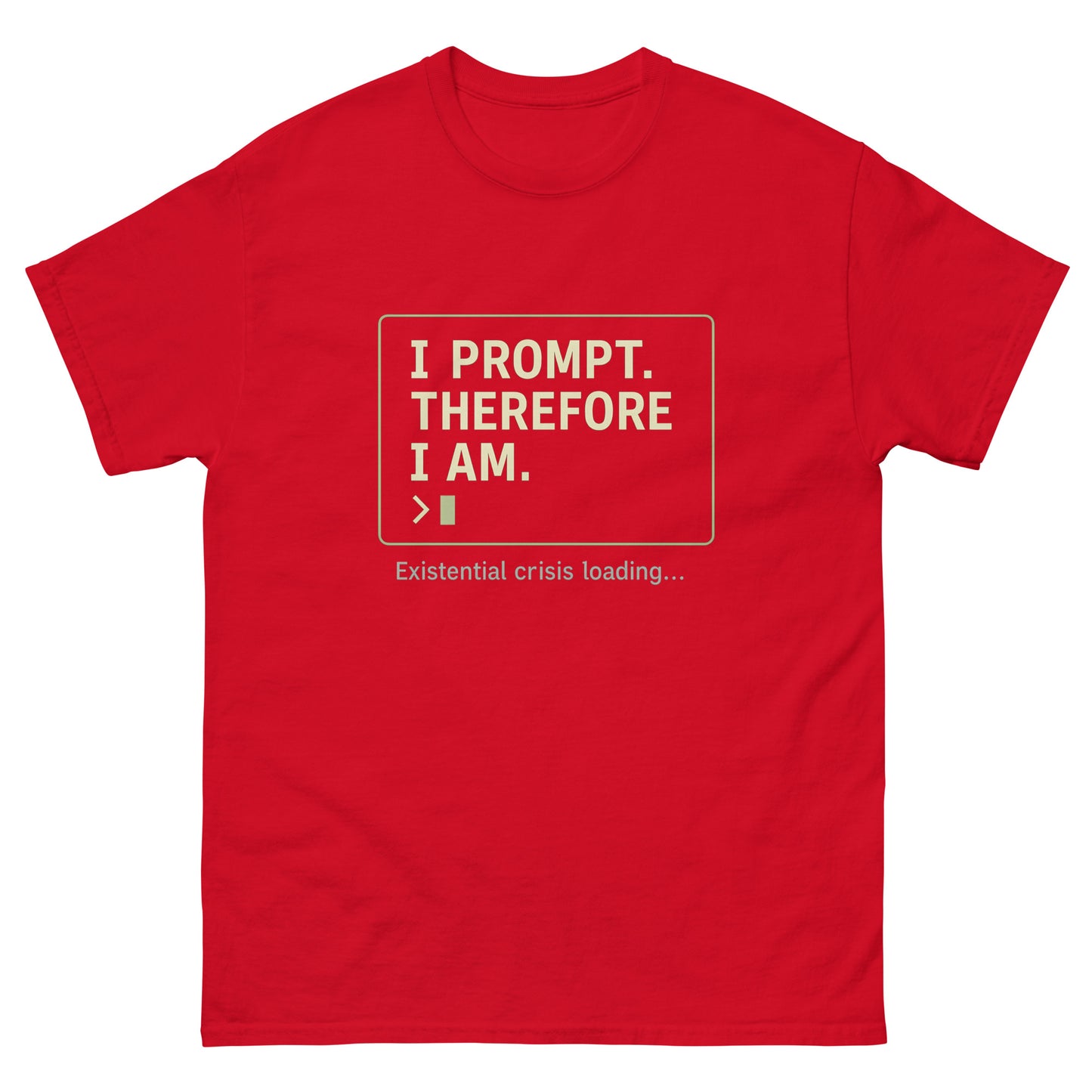 I Prompt. Therefore I Am - 404 Swag Not Found 