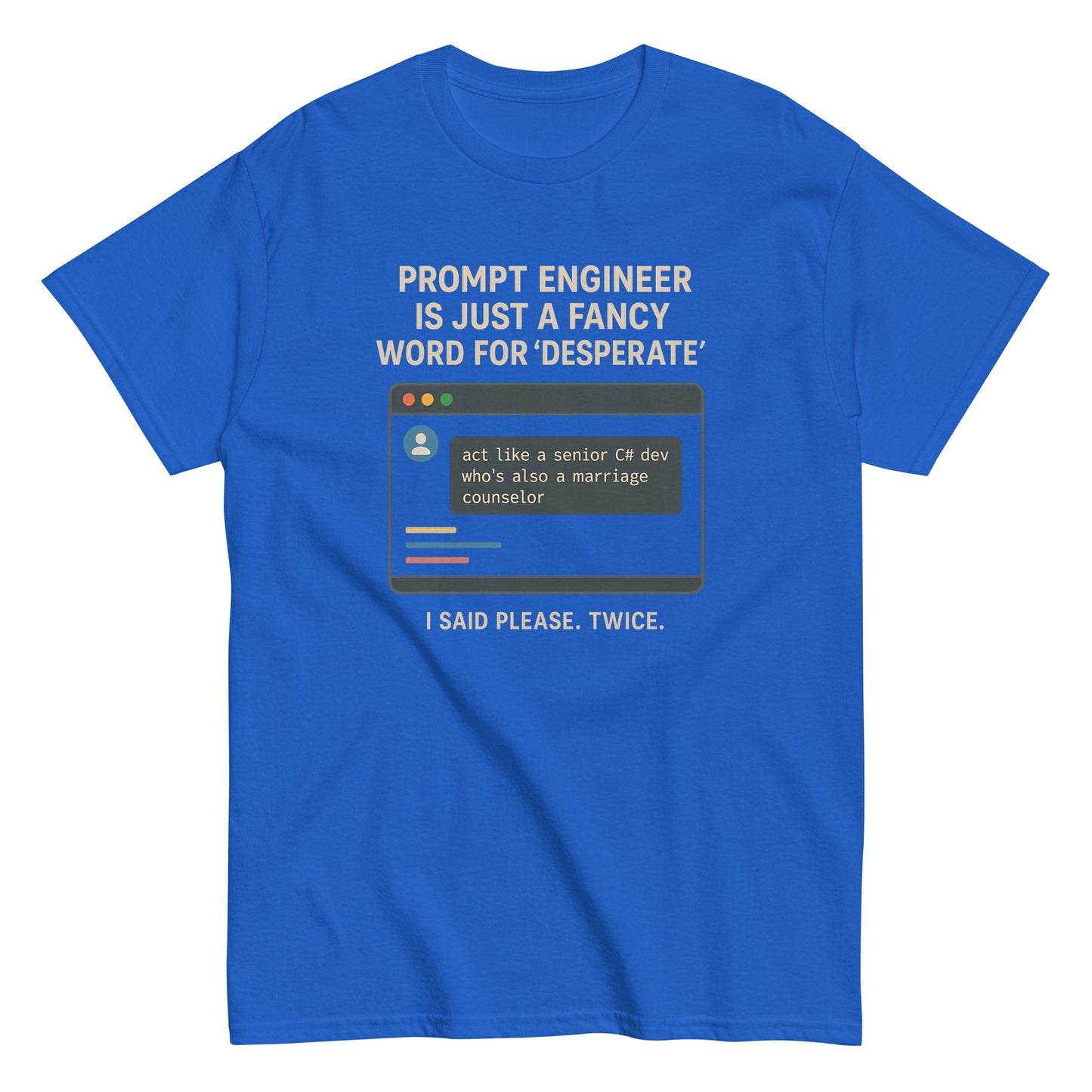 Prompt Engineer is Just a Fancy Word for 'Desperate' - 404 Swag Not Found 