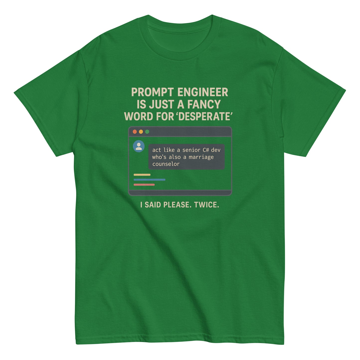 Prompt Engineer is Just a Fancy Word for 'Desperate' - 404 Swag Not Found 